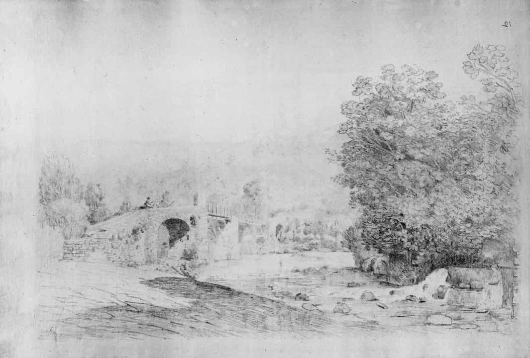 Luigi Basiletti-39-Veduta di Ponte Rotto a Tivoli